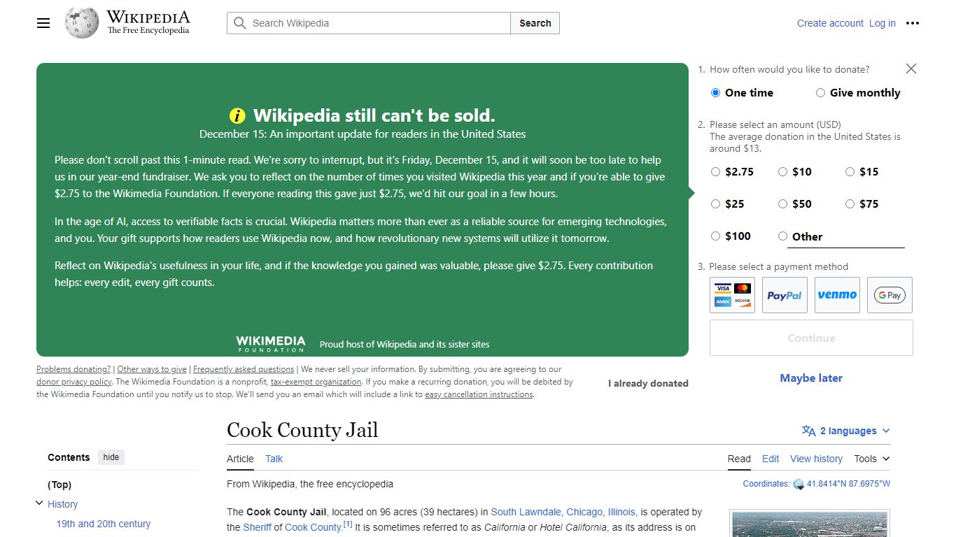 Cook County Jail - Wikipedia